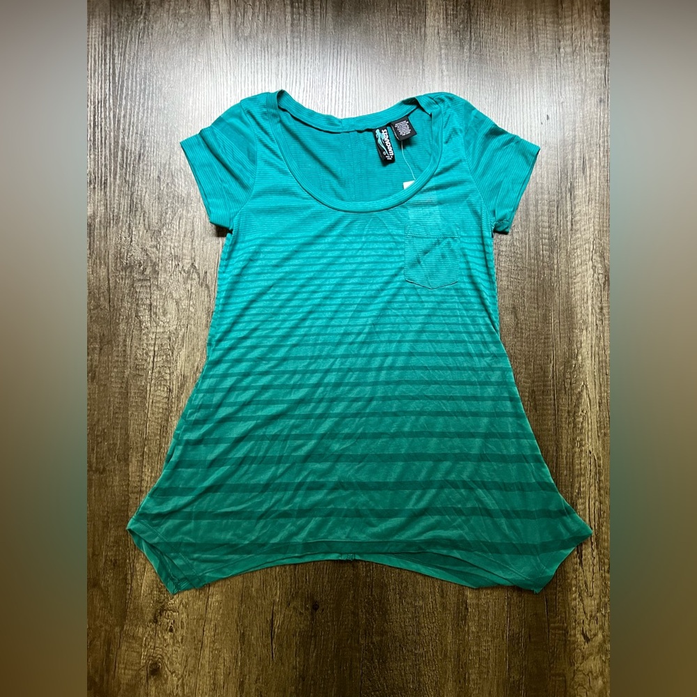 Flowy Striped Short Sleeve Tee